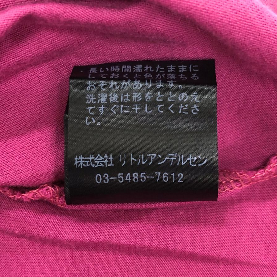 美品◆ヒステリックグラマー アンディウォーホル 長袖 プリント フォト Tシャツ ピンク キッズ サイズS HYSTERIC GLAMOUR 【AFB39】