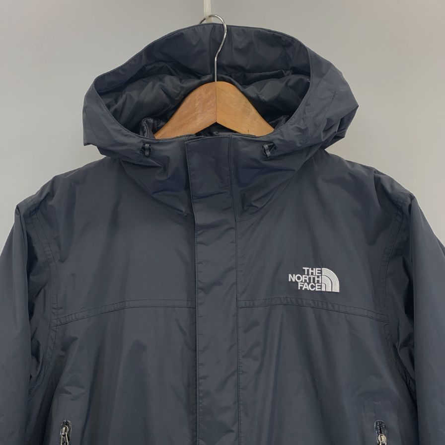 中古◆ノースフェイス NP61207 ナイロンフーディー ブルゾン ブラック サイズS NORTHFACE 【AFA18】
