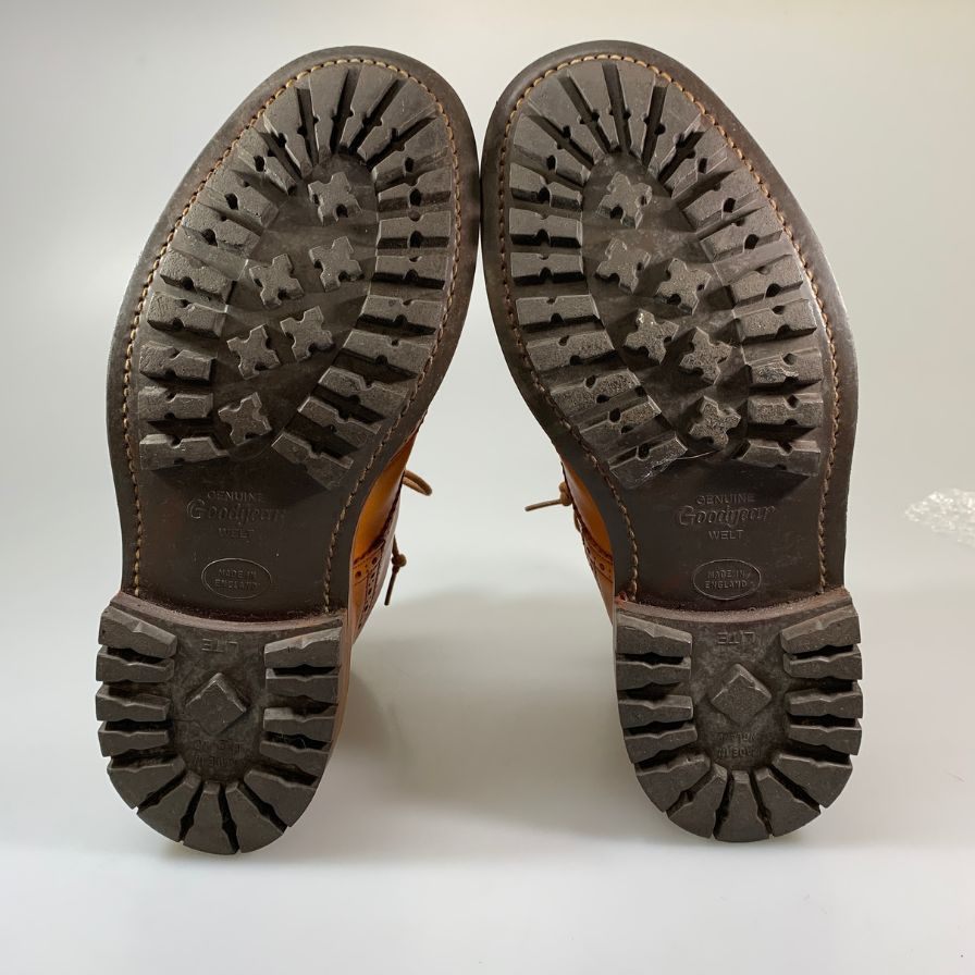 トリッカーズ M2508 カントリーブーツ カーフ メンズ エイコンアンティーク サイズUK9.5 Tricker's 約28.0cm【AFC31】