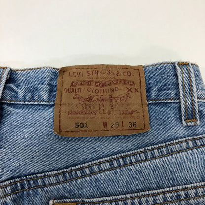リーバイス デニム 501 95年製 ボタン裏501 USA製 インディゴ メンズ W29 L36 LEVI’S 【AFB36】