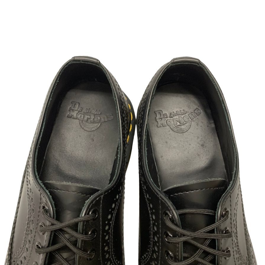 ドクターマーチン レザーシューズ 3989 ブローグ メンズ サイズUK8 ブラック Dr.Martens 約26.5cm【AFC5】