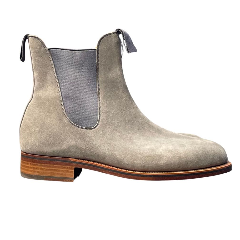 ジェイエムウエストン チェルシーブーツ 705 グレー スエード  サイズ9D メンズ  J.M.WESTON ブーツ 約27.0cm【LA】【中古】