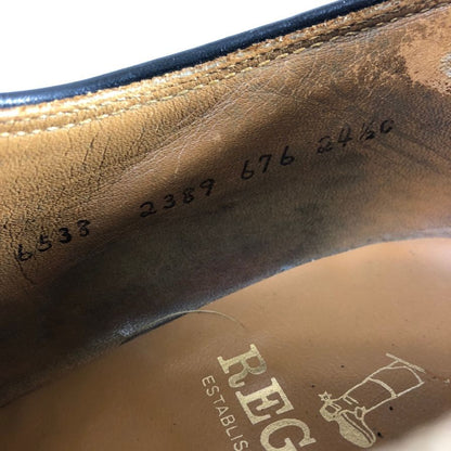 リーガル レザーシューズ ウィングチップ フルブローグ 2389 メンズ ブラック サイズ24.5 REGAL 約24.5cm【AFC48】