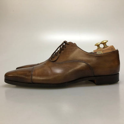 サントーニ レザーシューズ ストレートチップ 15004 ブラウン サイズ8.5 santoni 約27.5cm【AFC47】