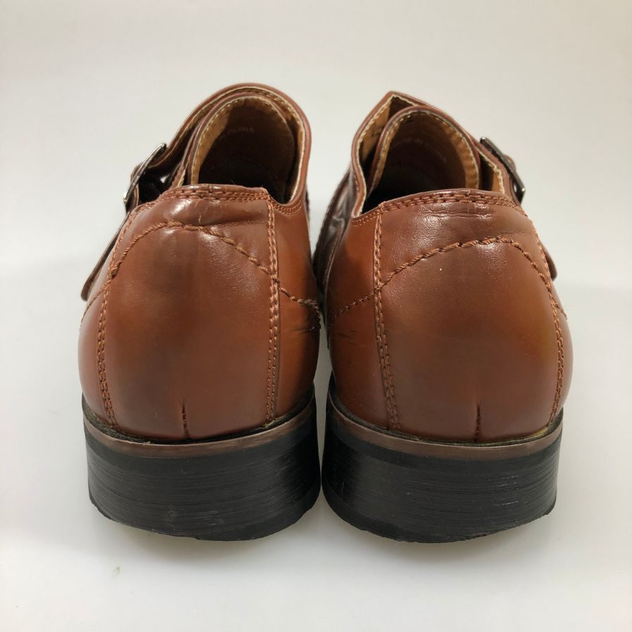 リチャードスミス レザーシューズ ダブルストラップ メンズ サイズ 25cm ブラウン RICHARD SMITH 約25.0cm【AFC53】