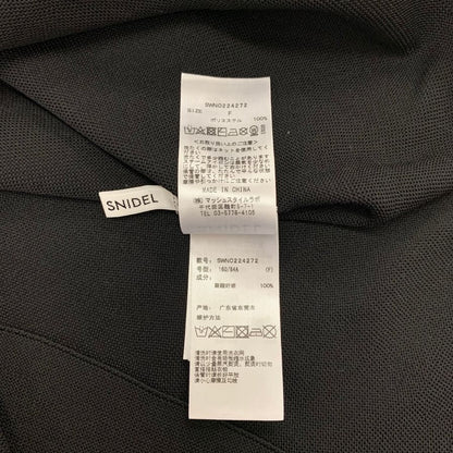 中古◆スナイデル ワンピース ポリエステル ブラック 半袖 サイズフリー レディース SNIDEL 【AFB45】