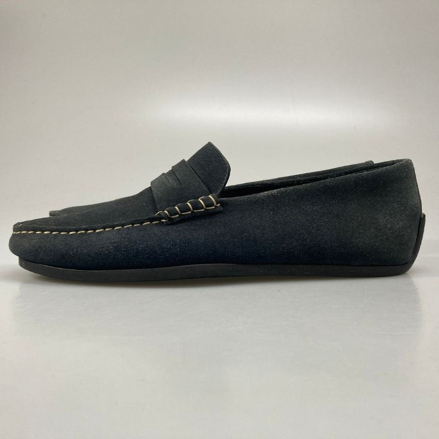 ジェイエムウエストン スウェード コインローファー ドライヴィングシューズ 670 サイズ7D グレー系  J.M WESTON 約25.5cm【AFD6】