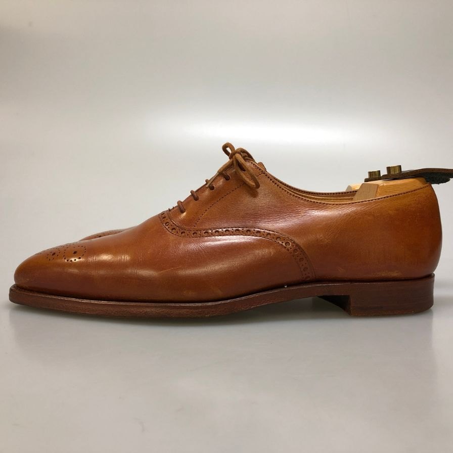 クロケット＆ジョーンズ エッジウェア 5247 X26993 メンズ サイズ 6ハーフ ブラウン CROCKETT&JONES EDGWARE ビジネスシューズ 約25.0cm【LA】【中古】