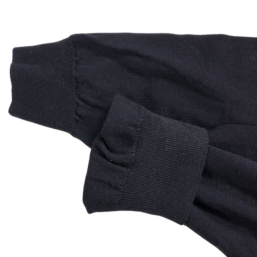 美品◆ジョンスメドレー ヘンリーネックセーター ネイビー メンズ サイズM JOHN SMEDLEY 【AFB14】
