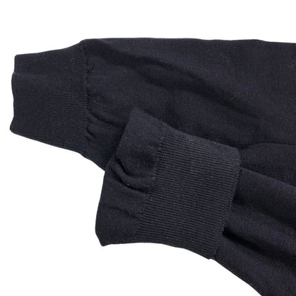 美品◆ジョンスメドレー ヘンリーネックセーター ネイビー メンズ サイズM JOHN SMEDLEY 【AFB14】