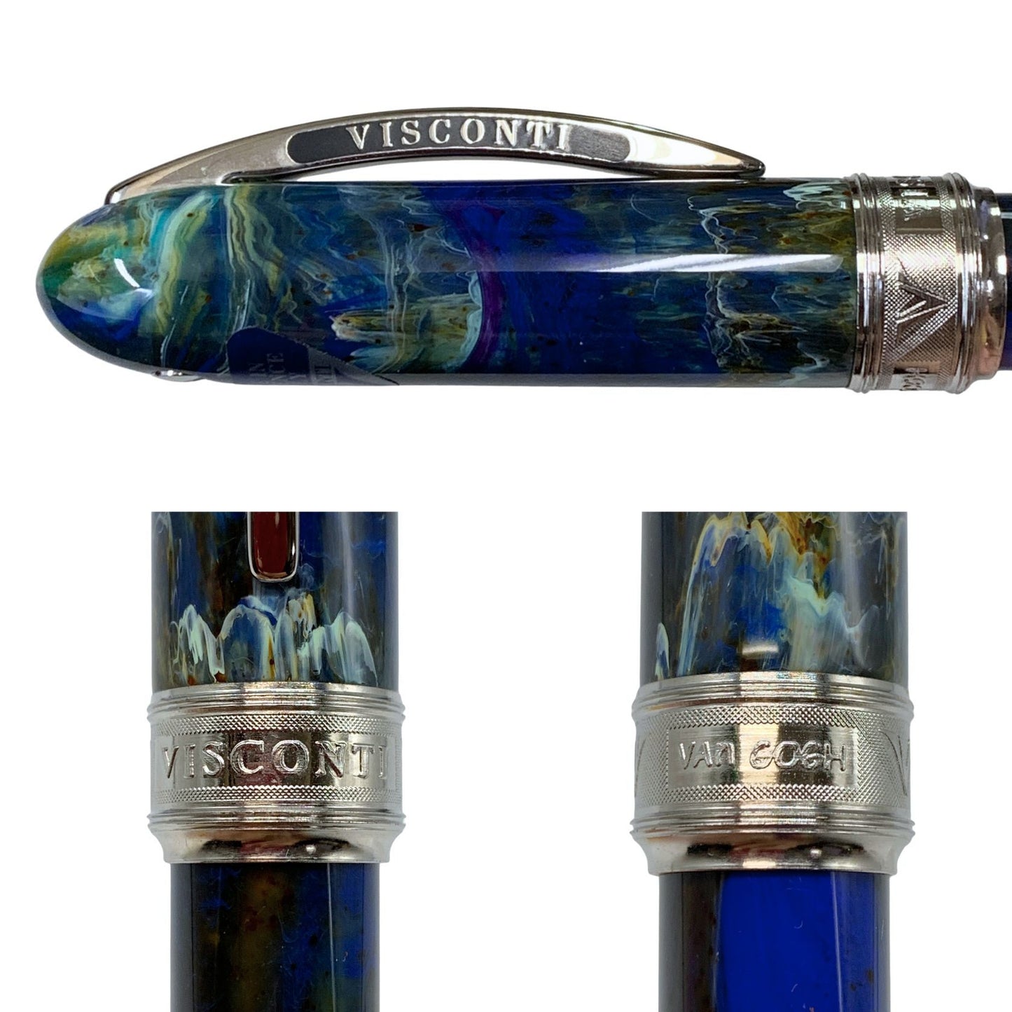 ビスコンティ 万年筆 ヴァンゴッホ 星月夜 総柄 M字 VISCONTI【AFI9】