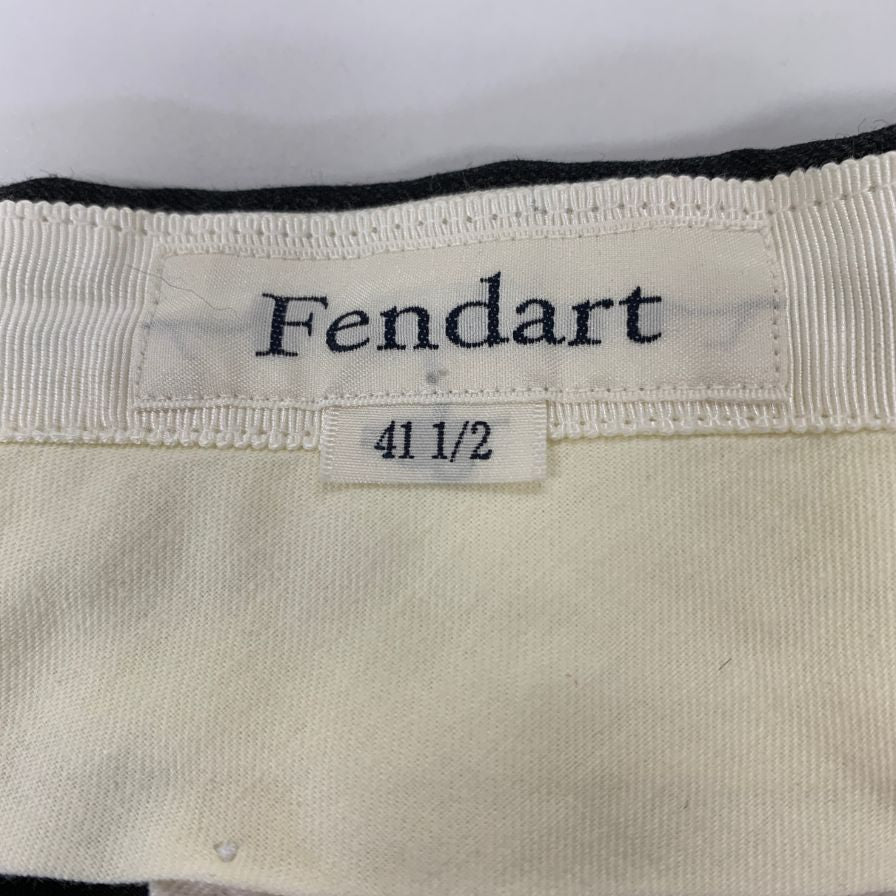 フェンダール パンツ スラックス ウール100% サイドアジャスター ワンプリーツ メンズ サイズ41 1/2 グレー Fendart 【AFB4】