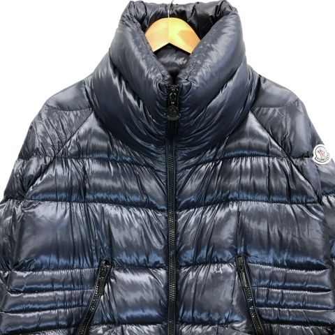 中古◆モンクレール ダウンポンチョ シャラン ネイビー レディース サイズ0 MONCLER CHALAIN 【AFA8】