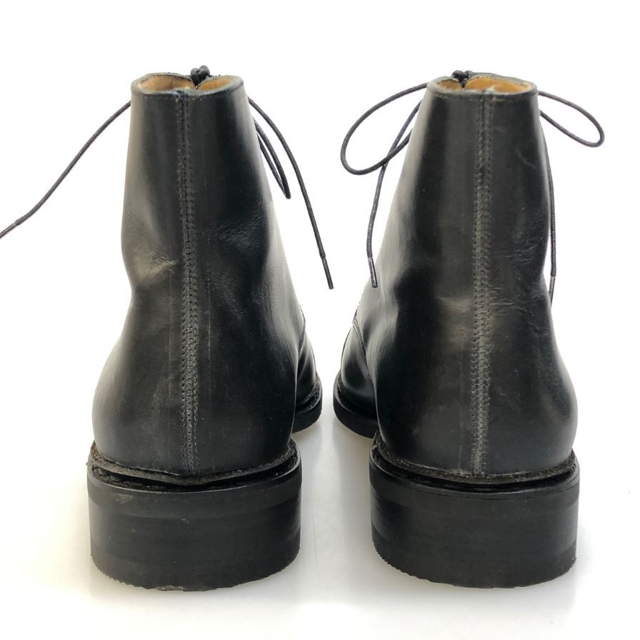 パラブーツ レザーブーツ ストレートチップ ブラック メンズ サイズ8 PARABOOT ブーツ 約26.5cm【LA】【中古】