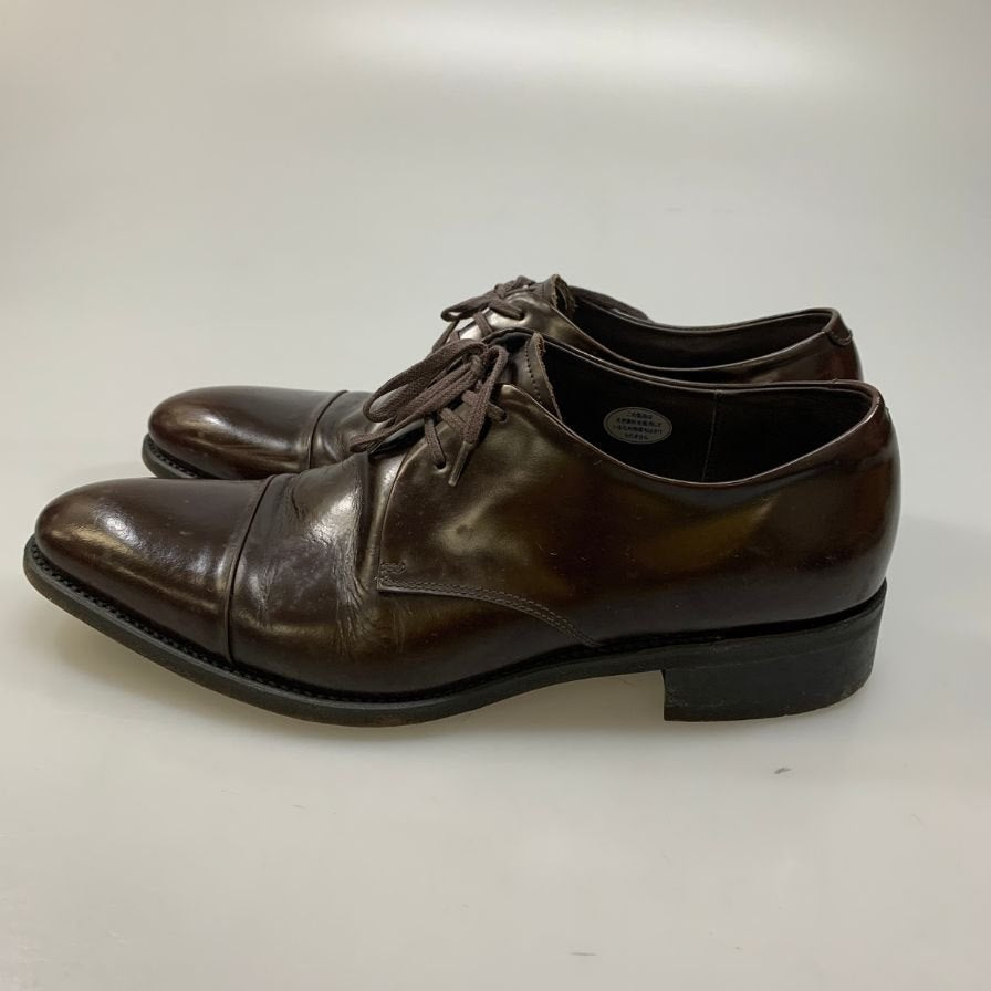 タケオキクチ レザーシューズ ストレートチップ ダービー ブラウン  サイズ60 TAKEO KIKUCHI 約25.0cm【AFC42】