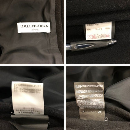 美品◆バレンシアガ コート ダッフルコート アレキサンダー ワン TKJ09 ウール サイズ44 ブラック メンズ Balenciaga 【AFA1】