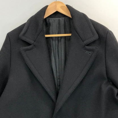 美品◆アミ アレクサンドル マテュッシ 17AW チェスターコート ウール ブラック メンズ  サイズ46 AMI Alexandre Mattiussi 【AFA17】