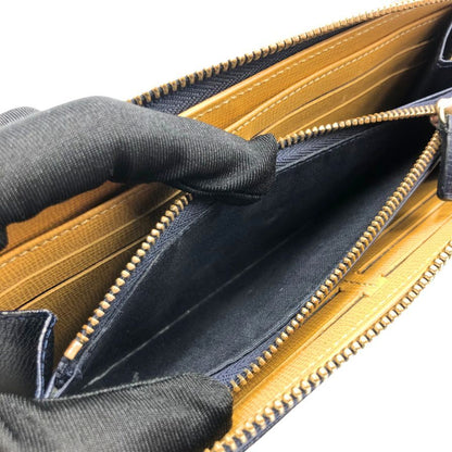 ダンヒル 長財布 ベルグレイブ ラウンドファスナー レザー ネイビー dunhill【AFI27】