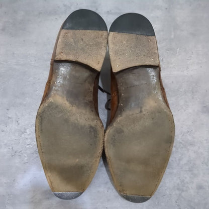 サンクリスピン レザーシューズ ウイングチップ 2324 カーフ ブラウン メンズ サイズUK7.5 SAINT CRISPIN'S ビジネスシューズ 約26.0cm【LA】【中古】
