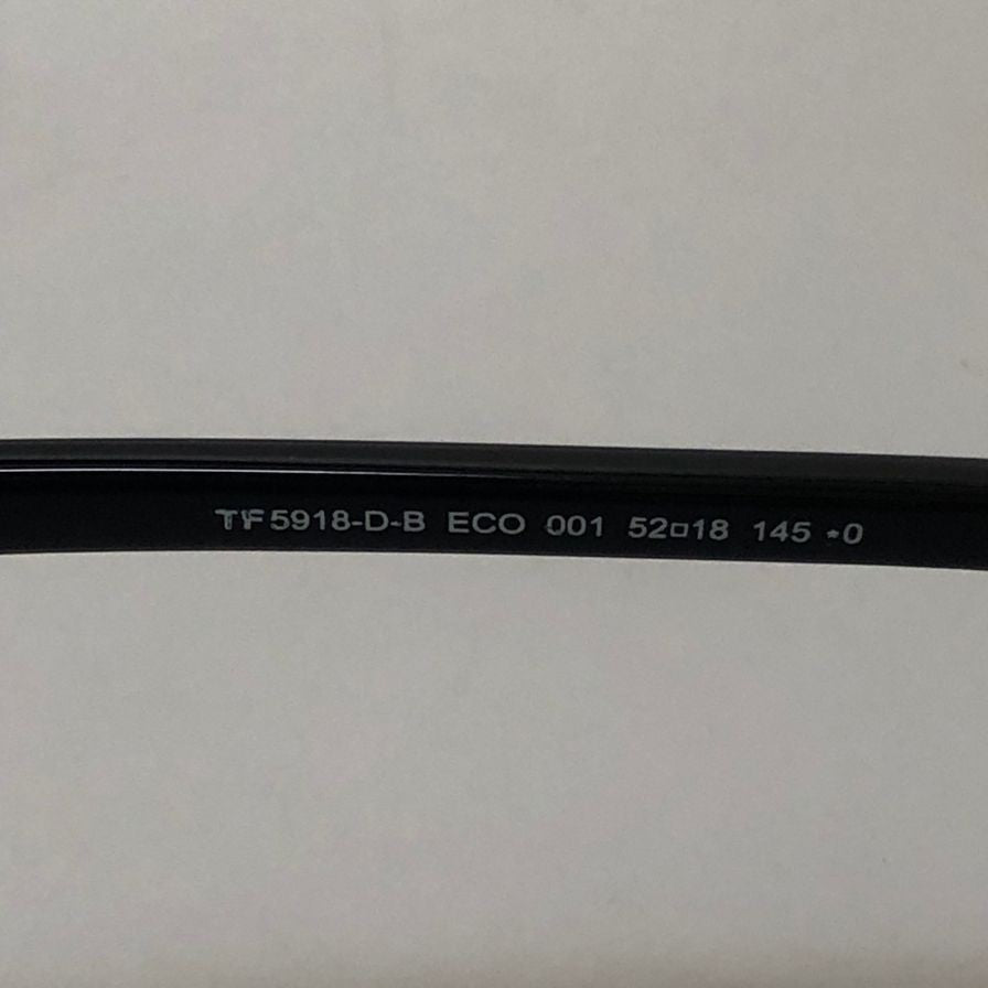 トムフォード  メガネ サングラス   TF 5918-D-8 ECO 001 52▢18 ブラック TOM FORD【AFI8】