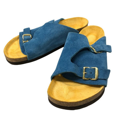ビルケンシュトック チューリッヒ スエードサンダル サイズ ブルー メンズ サイズ39  BIRKENSTOCK 約25.0cm【AFC2】