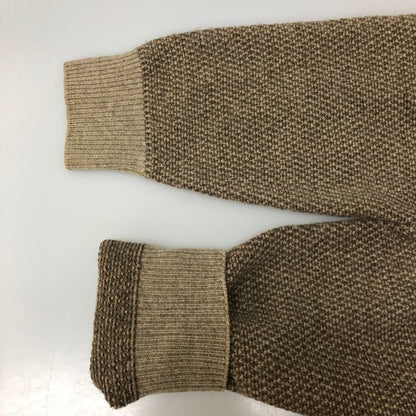 極美品◆サルヴァトーレフェラガモ ニット セーター ウール カシミヤ グレー メンズ サイズM Salvatore Ferragamo 【AFB6】