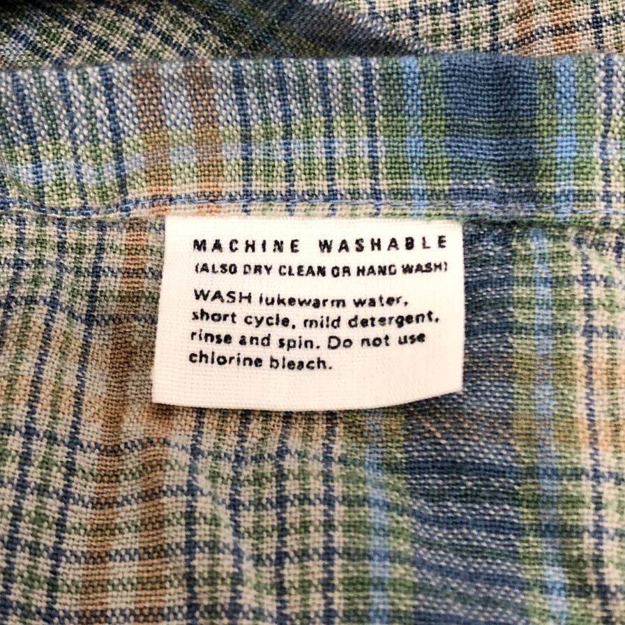 中古◆ペンドルトン 70S チェックシャツ ブルー系 SIR PENDLETON メンズ サイズM PENDLETON 【AFB17】