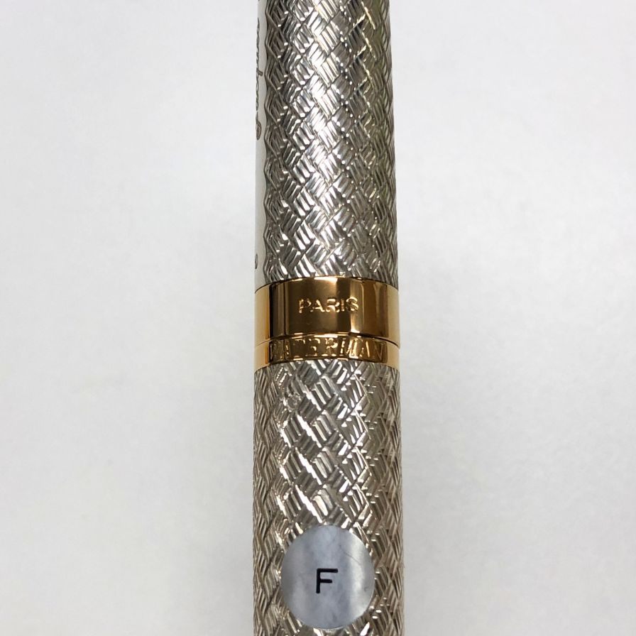ウォーターマン 万年筆 シルバー×ゴールド ペン先18K750 F字 WATERMAN【AFI18-2】