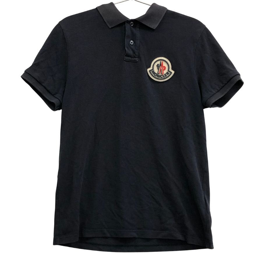 中古◆モンクレール 胸ロゴ ポロシャツ 2020年 MAGLIA POLO サイズS ネイビー Moncler 【AFB21】