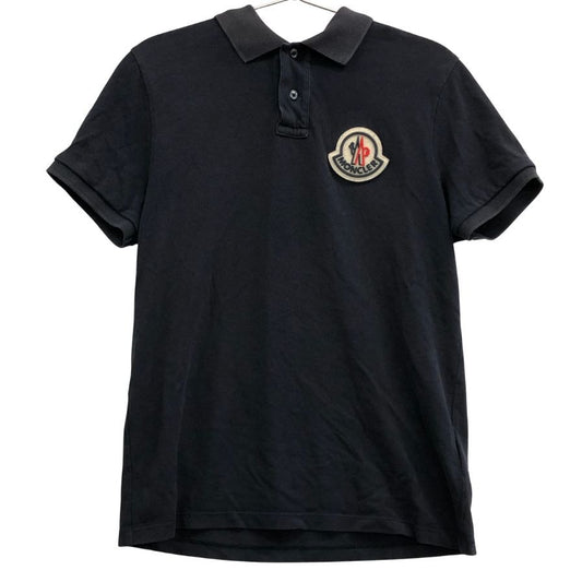 中古◆モンクレール 胸ロゴ ポロシャツ 2020年 MAGLIA POLO サイズS ネイビー Moncler 【AFB21】