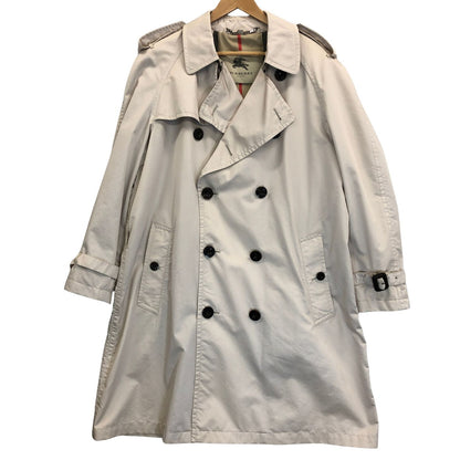 極美品◆バーバリー トレンチコート コットン ナイロン アイボリー サイズEUR52 BURBERRY 【AFA16】