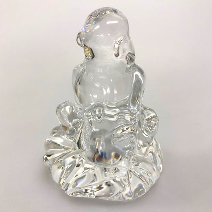 バカラ クリスタルオブジェ 干支 猿 Baccarat【AFB53】【中古】
