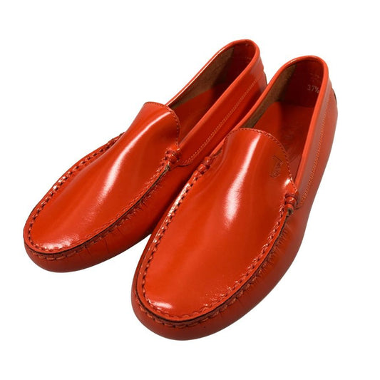 トッズ Longwy ドライビングシューズ ポリッシュレザー コブラヴァンプ メンズ レッド サイズ37.5 Tod’s 約22.5cm【AFD15】