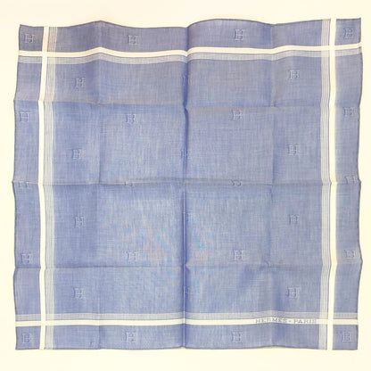 エルメス ハンカチ コットン100% ブルー系 レディース HERMES