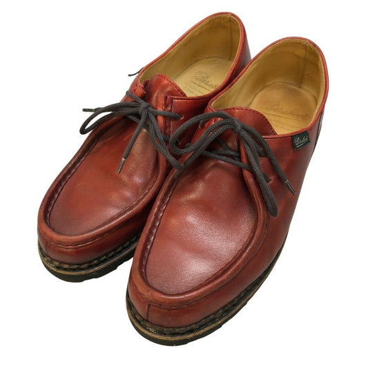 パラブーツ レザーシューズ ミカエル チロリアン リスレザー ルージュ レッド メンズ サイズ40.5 PARABOOT MICHAEL ビジネスシューズ 約25.0cm【LA】【中古】