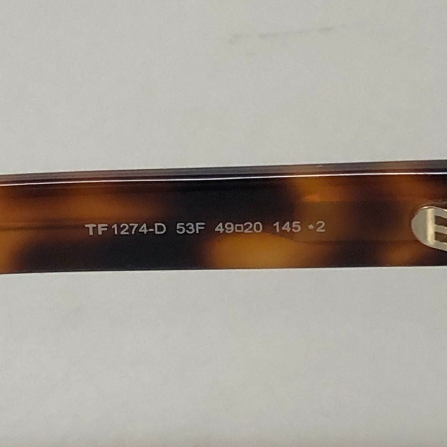 トムフォード  メガネ サングラス   TF 1274-D 53F 49□20 べっ甲 ブラウン TOM FORD【AFB55】