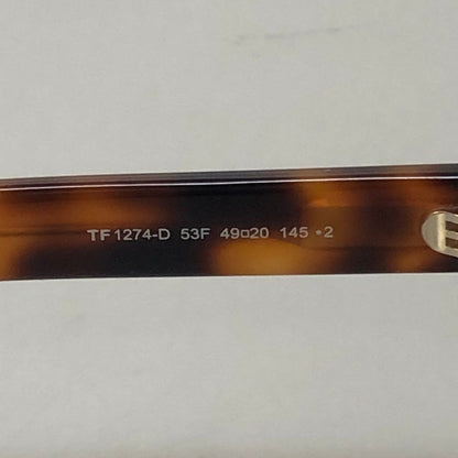 トムフォード  メガネ サングラス   TF 1274-D 53F 49□20 べっ甲 ブラウン TOM FORD【AFB55】