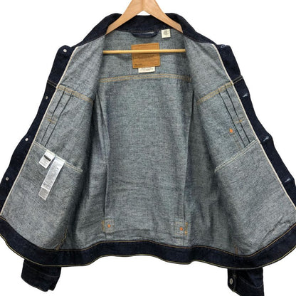 極美品◆リーバイス プレミアム デニムジャケット トラッカージャケット A31740002 ファーストタイプ バックバックル ブルー サイズL メンズ Levi's 【AFB7】