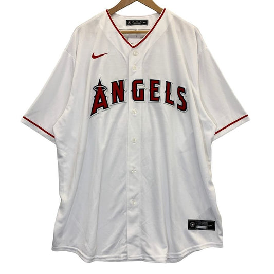 ナイキ レプリカユニフォーム ロサンゼルス エンジェルス 17番 大谷翔平 野球 ベースボール ホワイト メンズ サイズXXL NIKE MLB【AFB6】【中古】