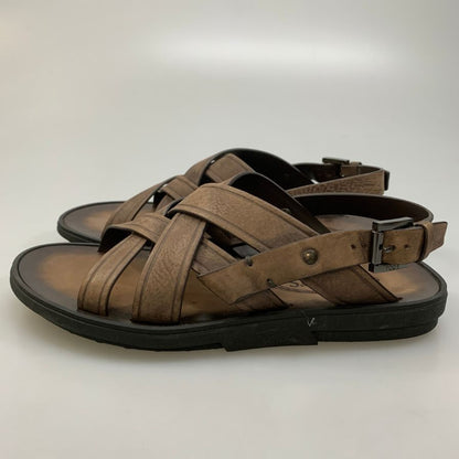 トッズ レザーサンダル ストラップ メンズ ブラウン サイズ5  TODS 約24.0cm【AFC1】