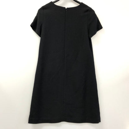 中古◆ケイト スペード ワンピース 半袖 膝丈 スパンコール 装飾 ブラック レディース サイズ4 kate spade 【AFB2】
