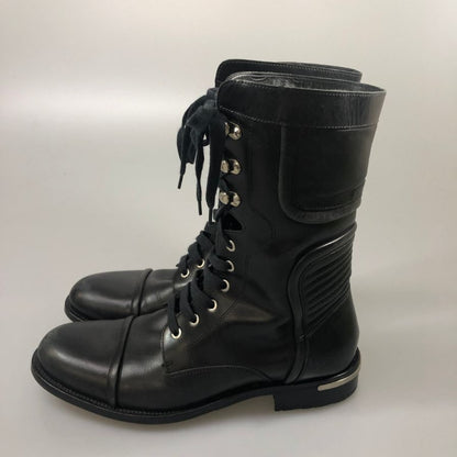 ヒューゴボス レースアップ ブーツ メンズ サイズ9 ブラック HUGO BOSS 約27.0cm【AFC9】