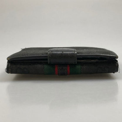 グッチ 二つ折り財布 GGキャンバス×レザー シェリーライン インターロッキングG 115080 レディース GUCCI【AFI27】