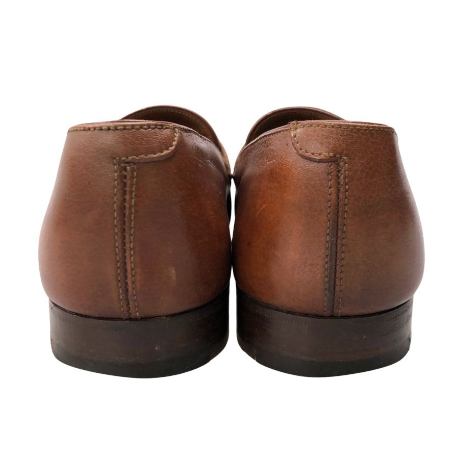 ジョンロブ ロペス ローファー レザーシューズ メンズ サイズ7EE ブラウン JOHN LOBB LOPEZ ローファー 約25.5cm【LA】【中古】