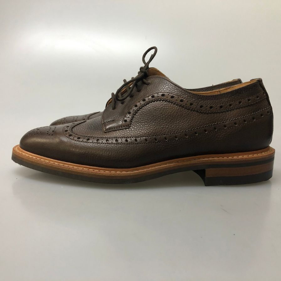 ジョンホワイト ウィングチップ KBWROXTON レザー ブラウン サイズ6.5 メンズ John White 約25.5cm【AFD15】