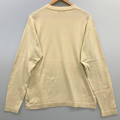中古◆ザノーネ ニット クルーネック コットン100％ メンズ ベージュ サイズ46 ZANONE 【AFB46】