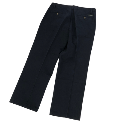 エディーバウアー スラックス ストレートフィット 2タック メンズ ネイビー サイズ34×30 EDDIE BAUER 【AFB36】
