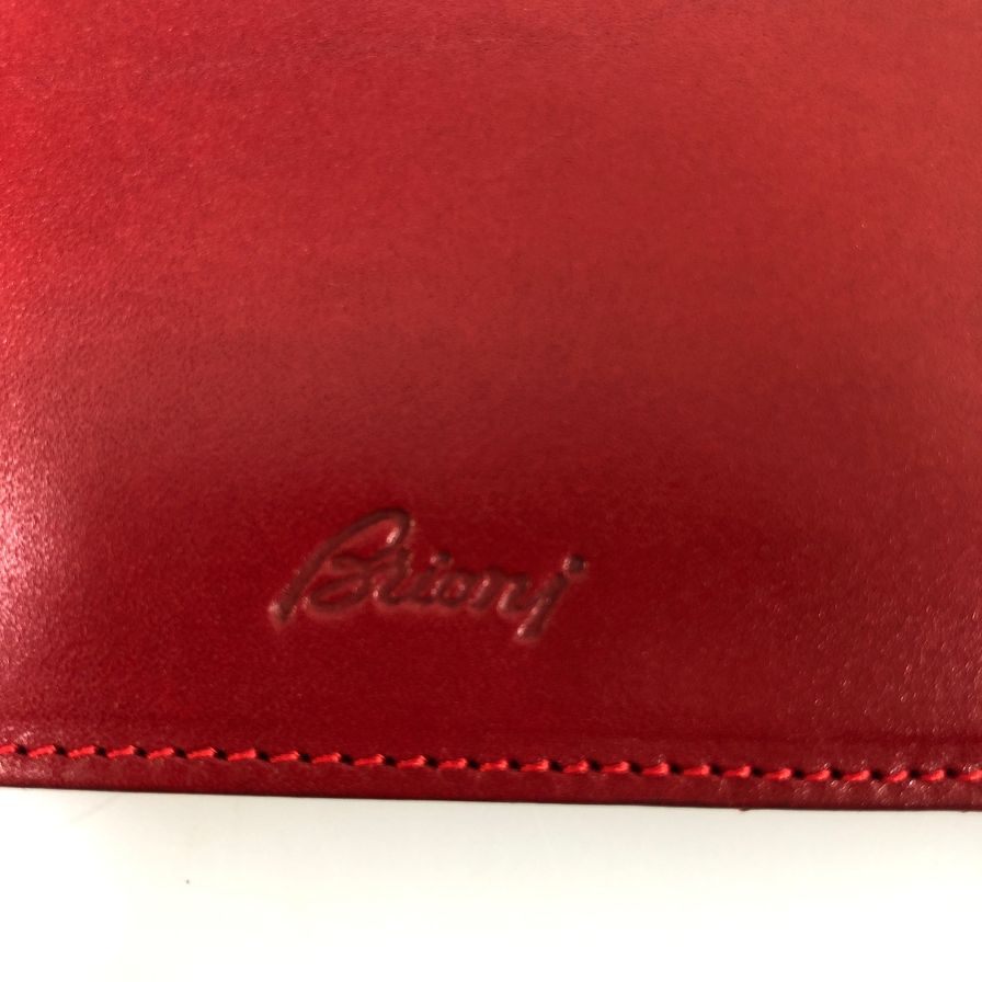 ブリオーニ カードケース レッド レザー Brioni【AFI16】
