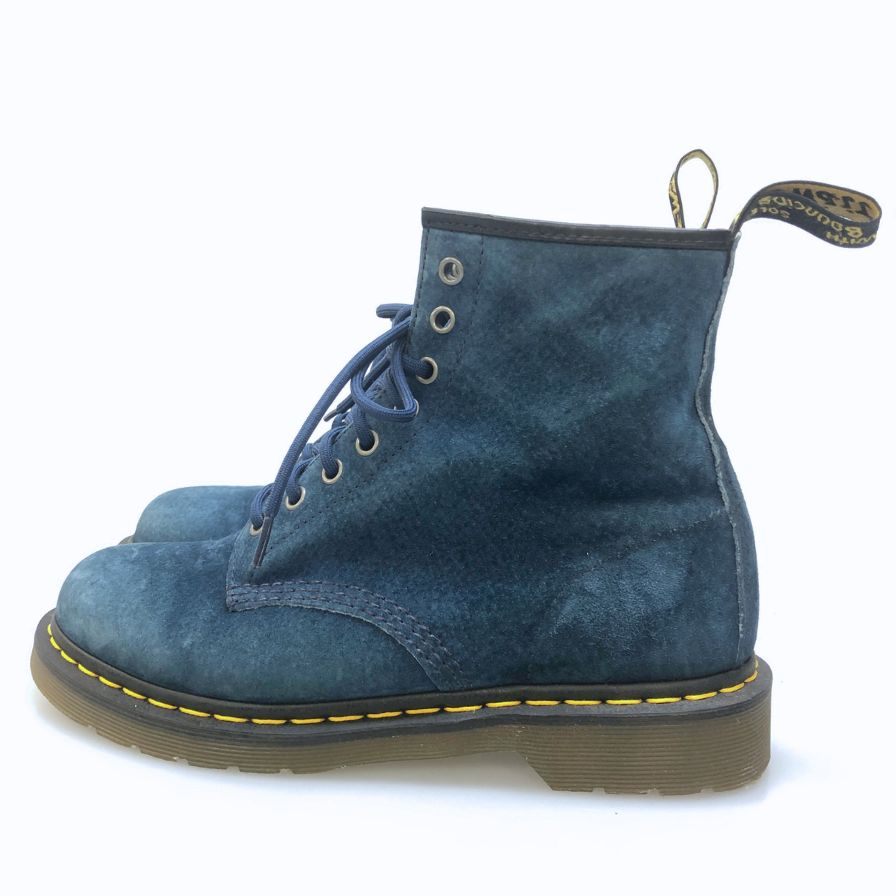 ドクターマーチン ブーツ 8ホール レースアップ ヌバック 22740 ブルー メンズ サイズUK7 Dr.Martens 約26.0cm【AFD1】