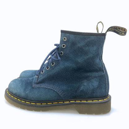 ドクターマーチン ブーツ 8ホール レースアップ ヌバック 22740 ブルー メンズ サイズUK7 Dr.Martens 約26.0cm【AFD1】